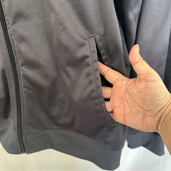 NBA Basketball Track Jacket Mens 2XL Full Zip Up Training Outdoors‎ Gray - Picture 6 of 14